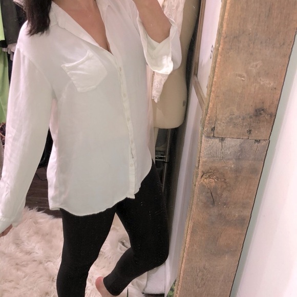 A new day white button down top size large - Picture 1 of 9